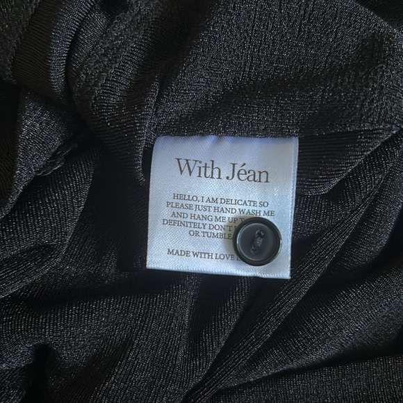 With Jean Black Long Sleeve Dress - Picture 10 of 10